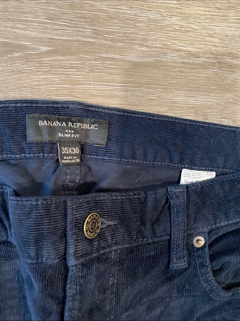 Banana Republic Men's Navy Corduroy Pants